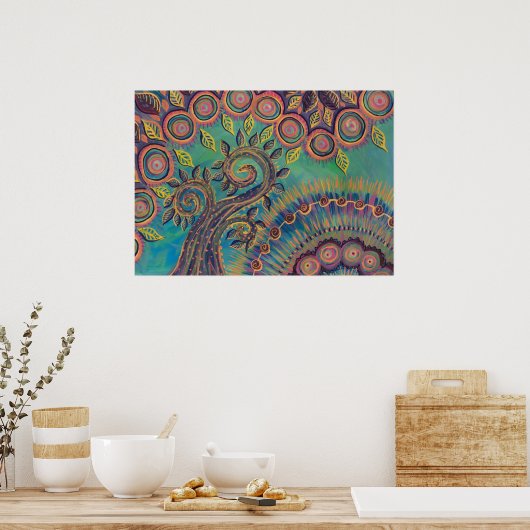 levensboom poster (Keuken)