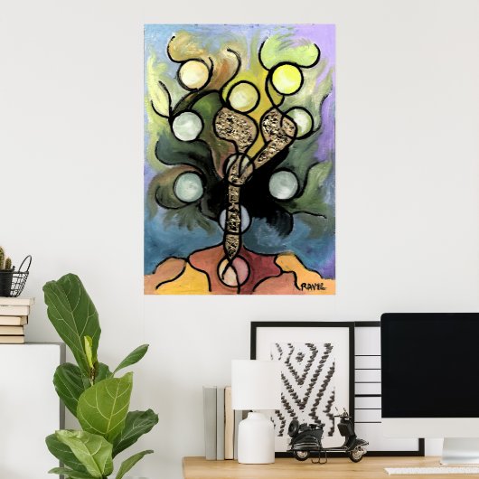 Levensboom Poster (Thuiskantoor)