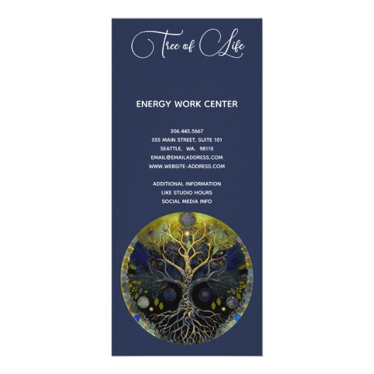 Levensboom Reclamekaart (Achterkant)