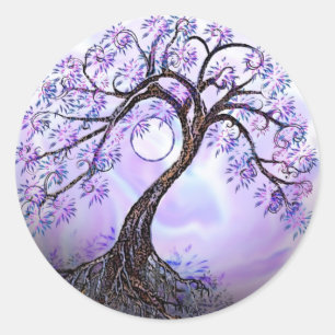 Levensboom Rev 2. Ronde Sticker