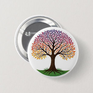 Levensboom Ronde Button 5,7 Cm