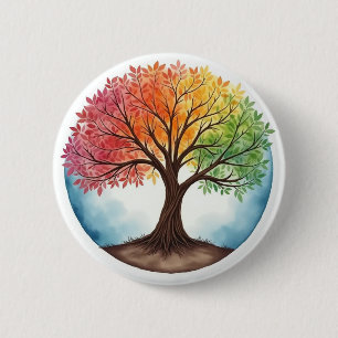 Levensboom Ronde Button 5,7 Cm