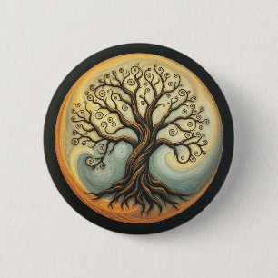 Levensboom Ronde Button 5,7 Cm