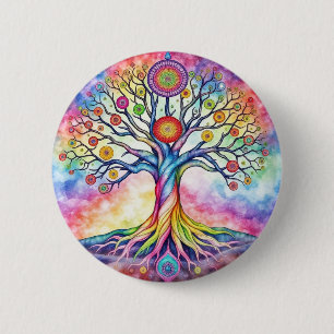 Levensboom Ronde Button 5,7 Cm
