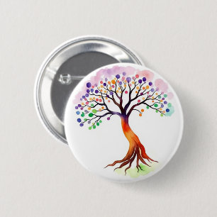 Levensboom Ronde Button 5,7 Cm