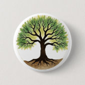 Levensboom Ronde Button 5,7 Cm (Voorkant)