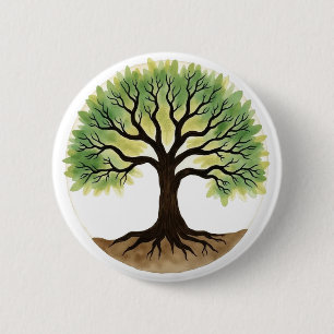 Levensboom Ronde Button 5,7 Cm
