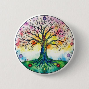 Levensboom Ronde Button 5,7 Cm