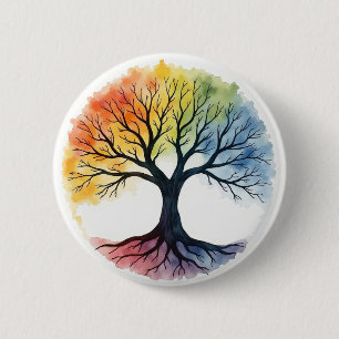 Levensboom Ronde Button 5,7 Cm
