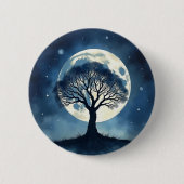 Levensboom Ronde Button 5,7 Cm (Voorkant)