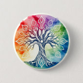 Levensboom Ronde Button 5,7 Cm (Voorkant)