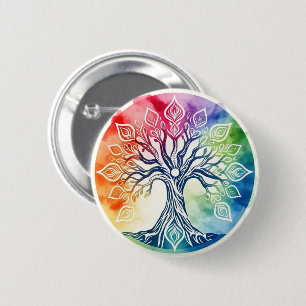 Levensboom Ronde Button 5,7 Cm