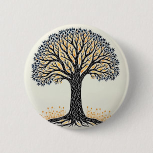 Levensboom Ronde Button 5,7 Cm