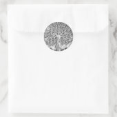 Levensboom Ronde Sticker (Tas)