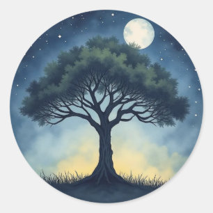 Levensboom Ronde Sticker