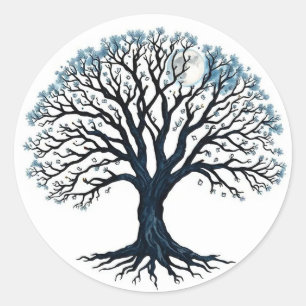 Levensboom Ronde Sticker
