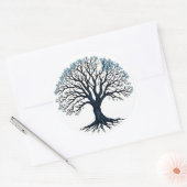 Levensboom Ronde Sticker (Envelop)