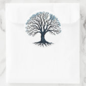 Levensboom Ronde Sticker (Tas)