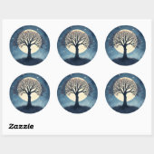 Levensboom Ronde Sticker (Vel)