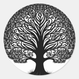 Levensboom Ronde Sticker