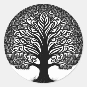Levensboom Ronde Sticker