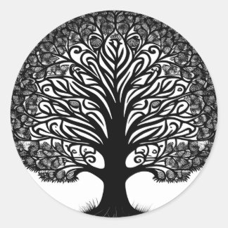 Levensboom Ronde Sticker