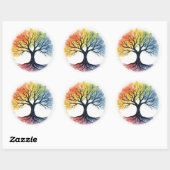 Levensboom Ronde Sticker (Vel)