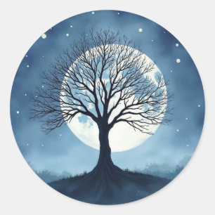 Levensboom Ronde Sticker