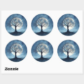 Levensboom Ronde Sticker (Vel)