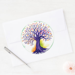 Levensboom Ronde Sticker