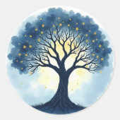 Levensboom Ronde Sticker (Voorkant)