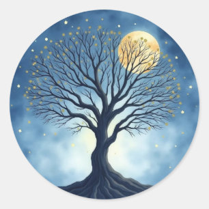 Levensboom Ronde Sticker