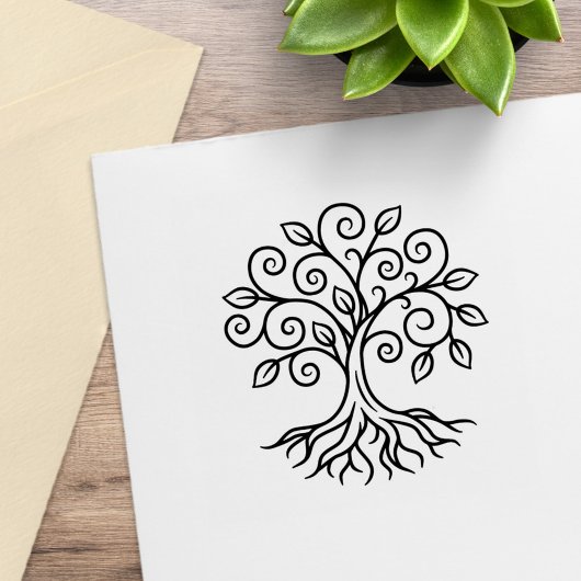 Levensboom Rubberstempel