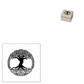levensboom rubberstempel (Gestempeld)