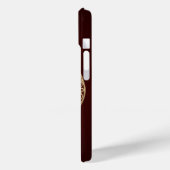 Levensboom Rustiek Donkerrood Keltisch Case-Mate iPhone Case (Achterkant / Links)