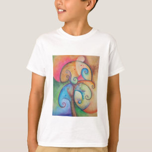 Levensboom schilderen t-shirt