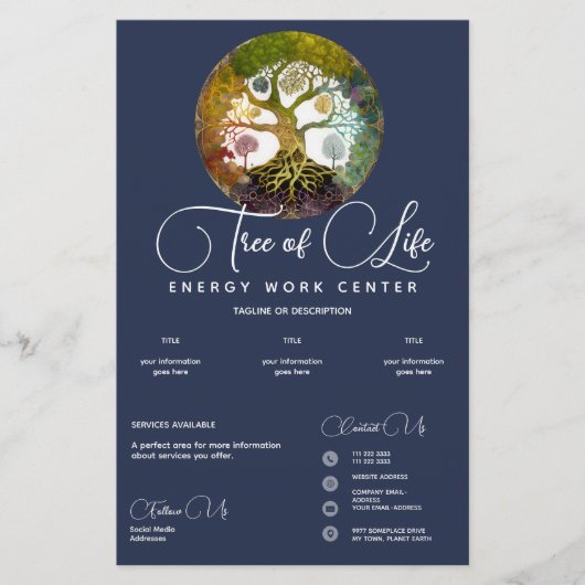 Levensboom | Seizoenen Flyer (Voorkant)