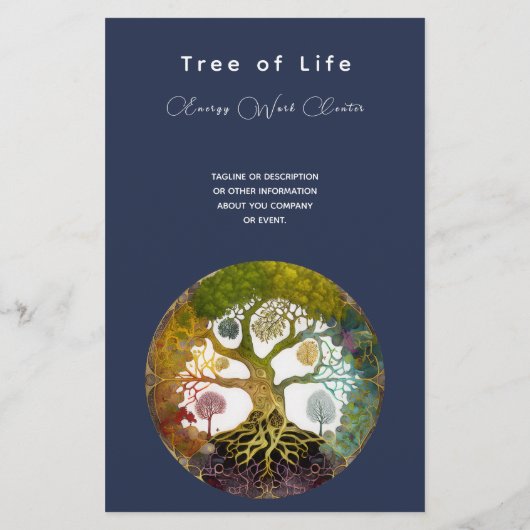 Levensboom | Seizoenen Flyer (Achterkant)