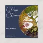 Levensboom | Seizoenen Vierkante Visitekaartje (Voorkant)