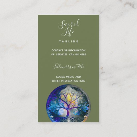 Levensboom | Selderfgoed Visitekaartje (Achterkant)