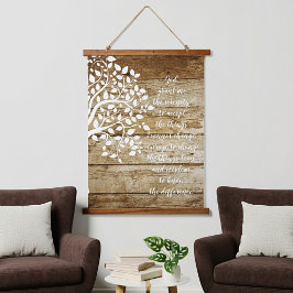 Levensboom sereniteitsgebed  hangend wandkleed