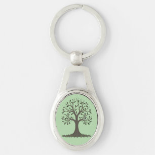 🌳 Levensboom Sleutelhanger van Metaal