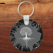 Levensboom Spat Keyring Sleutelhanger (Voorkant)
