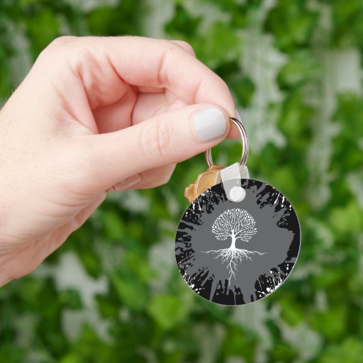 Levensboom Spat Keyring Sleutelhanger (Hand)