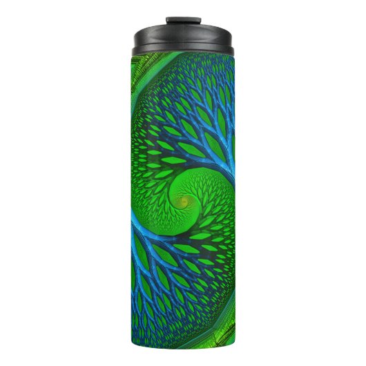 Levensboom Spiraal Fractal Thermosbeker (Voorkant)