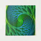 Levensboom Spiraal Fractal Wandkleed (Voorkant (horizontaal))