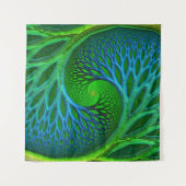 Levensboom Spiraal Fractal Wandkleed (Voorkant)