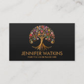 Levensboom - spiraalvormige werveling visitekaartje (Voorkant)