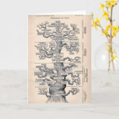 Levensboom / stamboom van Man Kaart (Gele Bloem)