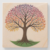 Levensboom Stenen Onderzetter (Voorkant)